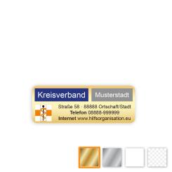 Folien-Aufkleber 60 x 22 mm 