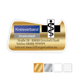 Folien-Aufkleber "rechteckige Blase" 