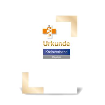 Urkunde A3 gold 